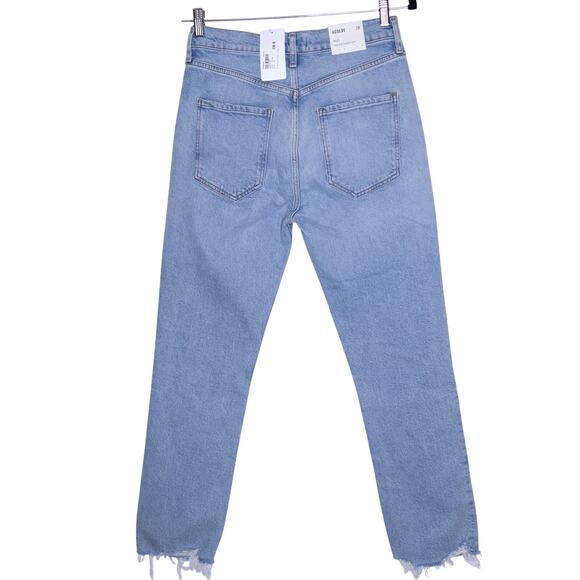 AGOLDE NEW Riley Cropped High Rise Straight Jean Bitter Light Washed Women's 28 - Picture 3 of 12
